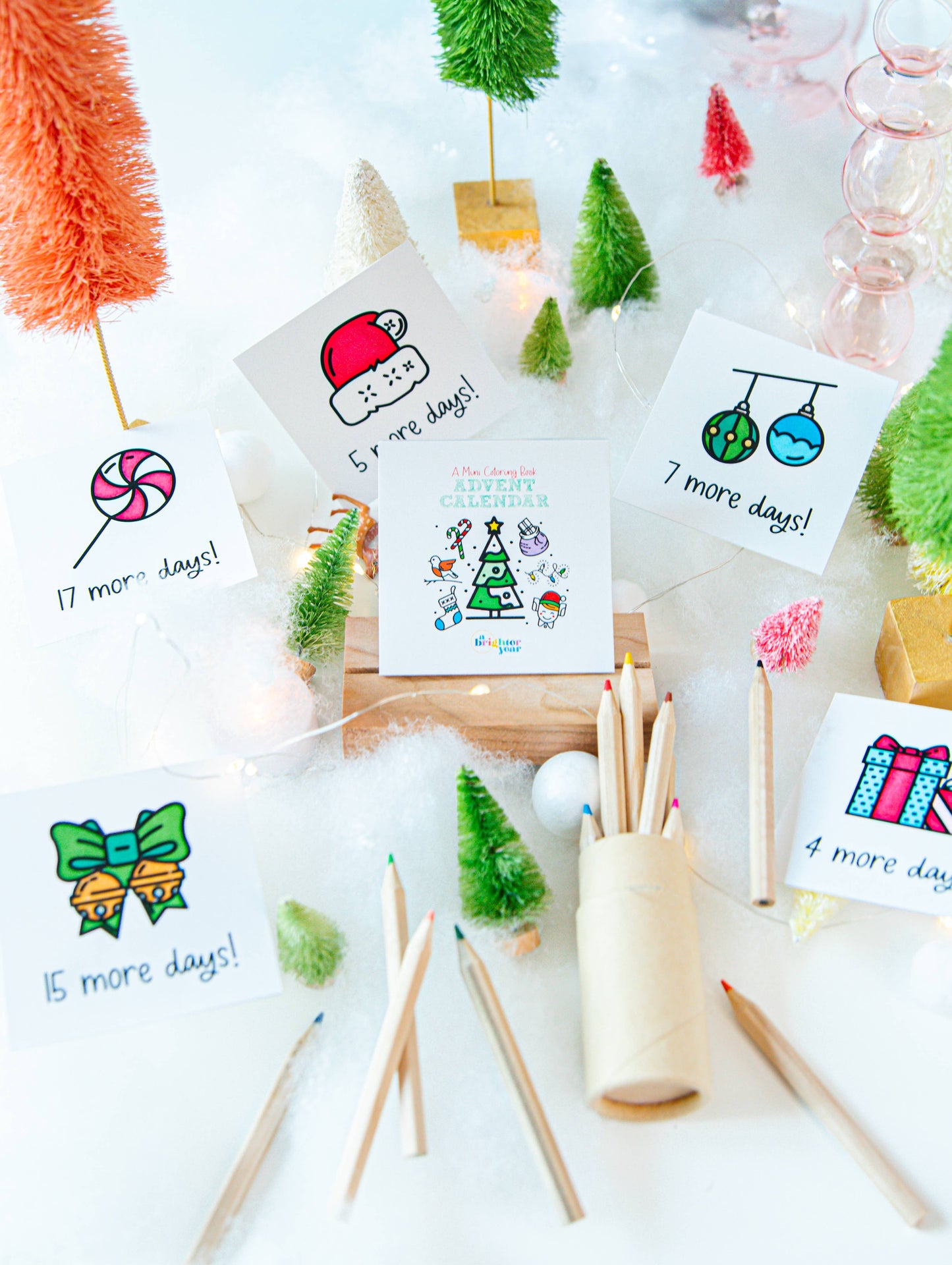 A Brighter Year - Color Your Own Advent Calendar Gift Set, Christmas 2025 Gift