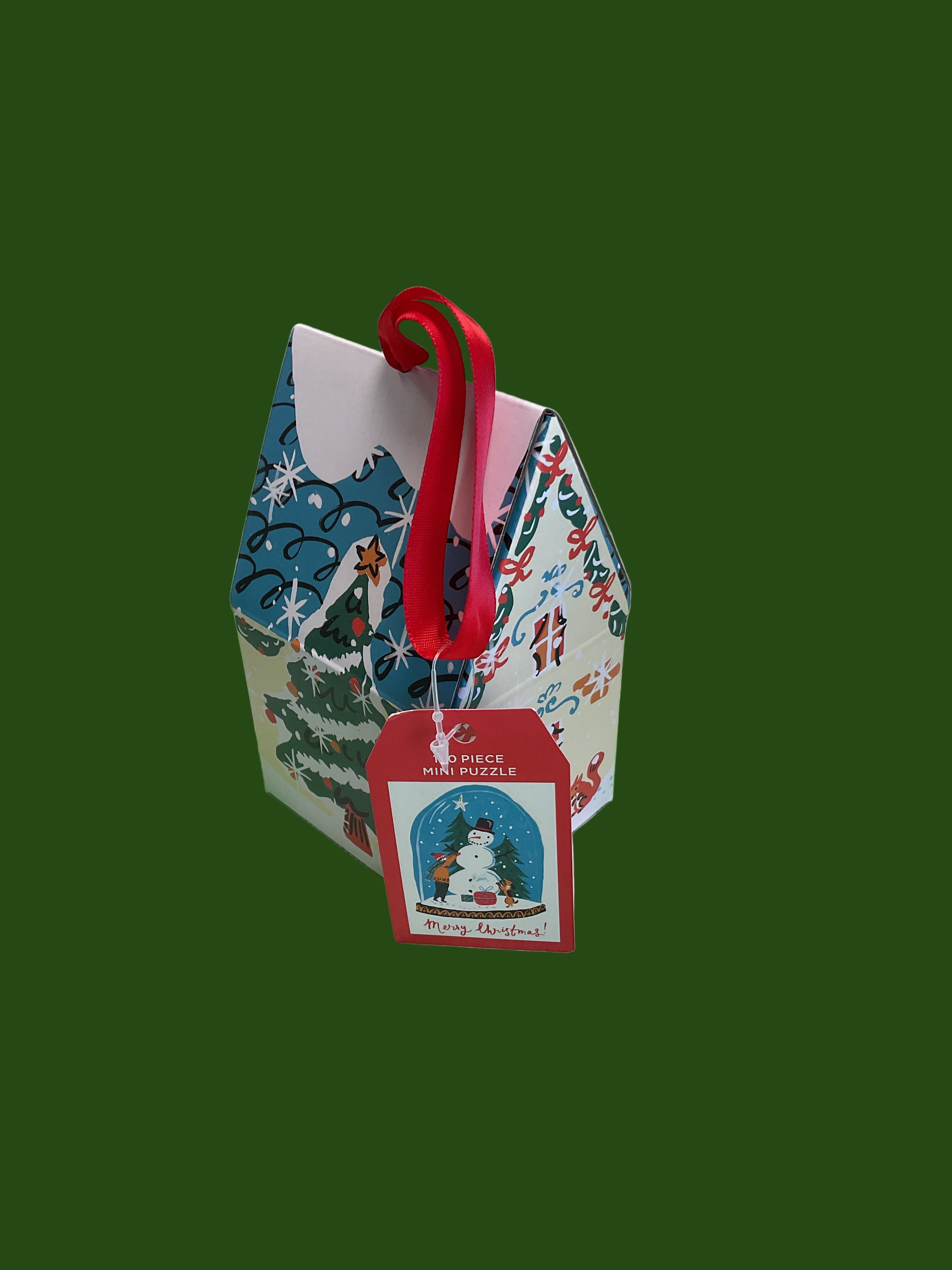 Snow globe 130 piece puzzle ornament