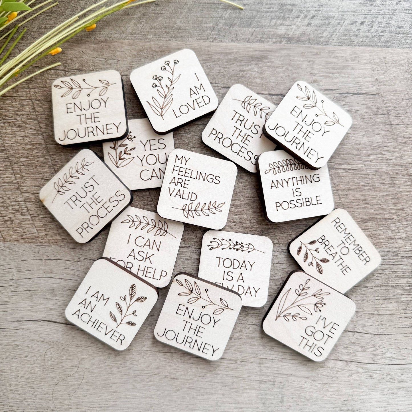 Birch House Games & Gifts - Affirmation Token Magnets- Positive Affirmations, Mindful