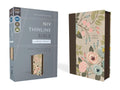NIV, Thinline Bible, Large Print, Leathersoft, Floral, Zippered, Red Letter, Comfort Print cover image