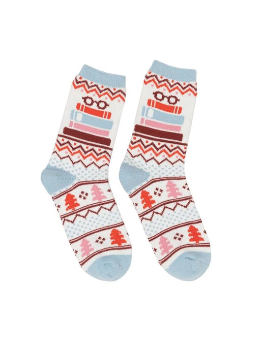 Tbr Book Stack Cozy Socks - Large cover image