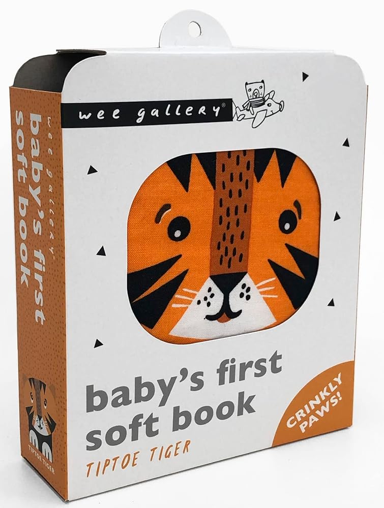 Tiptoe Tiger (2020 Edition): Baby's First Soft Book (Wee Gallery Cloth Books) cover image