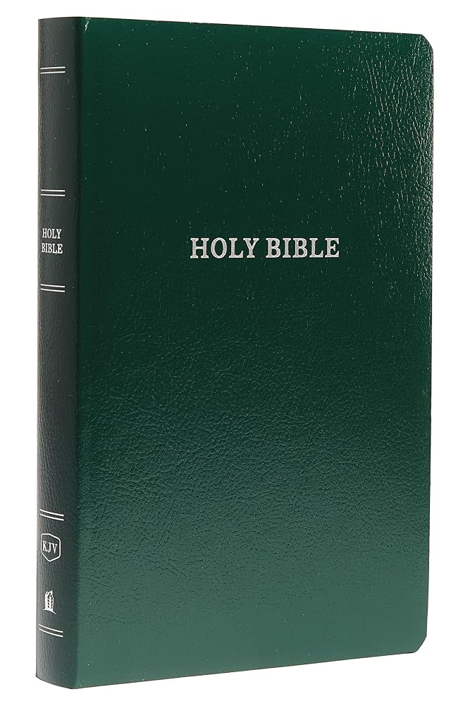 KJV Holy Bible: Gift and Award, Green Leather-Look, Red Letter, Comfort Print: King James Version cover image
