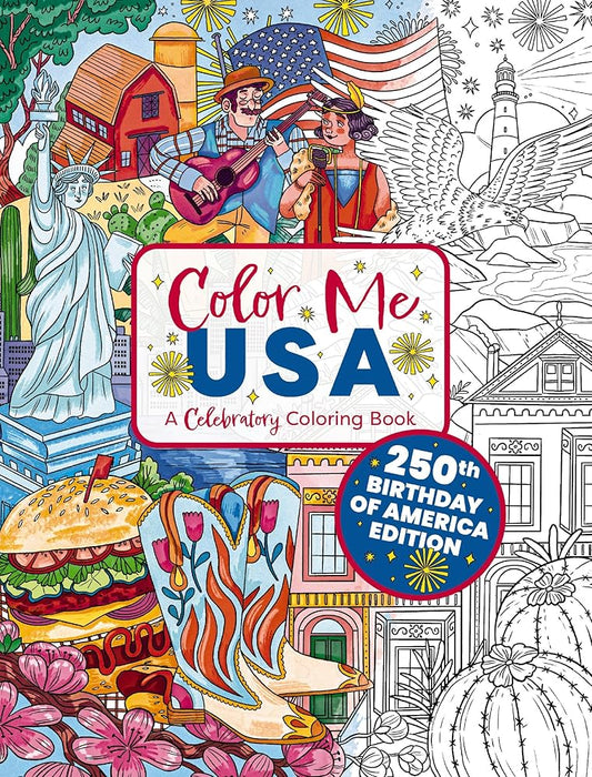 Color Me USA: A Celebratory Coloring Book (Color Me Coloring Books) cover image