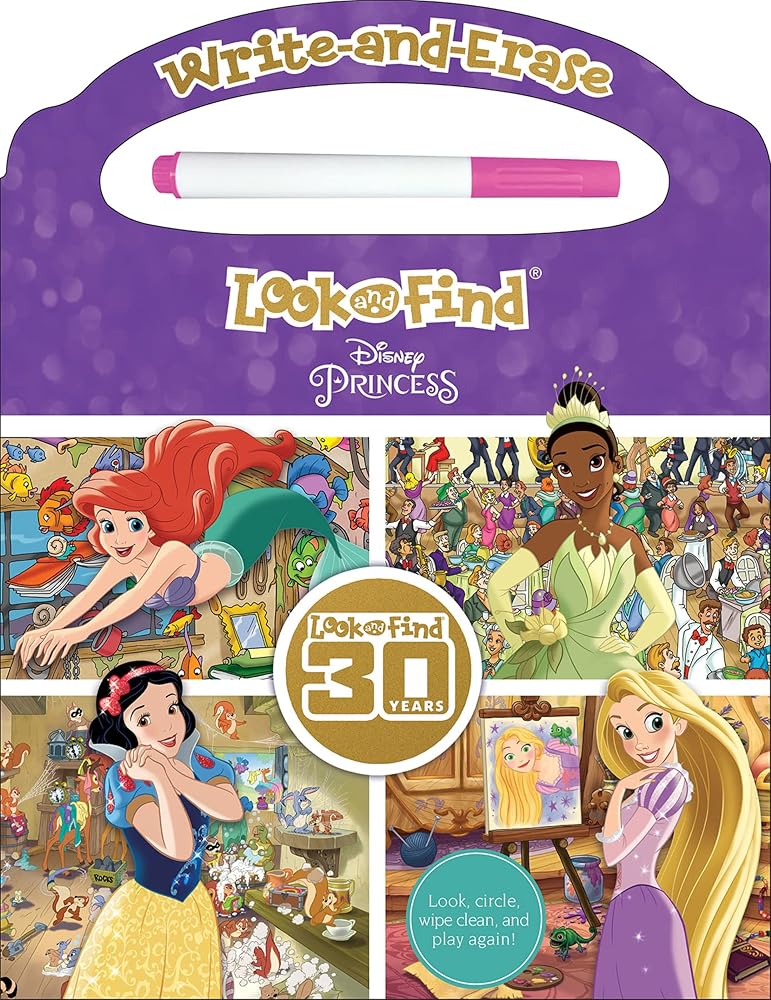 Disney Princess: Write and Erase Look and Find cover image