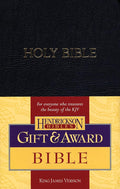 KJV Gift & Award Bible (Imitation Leather, Black, Red Letter) cover image