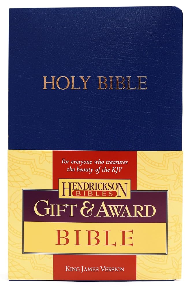 KJV Gift & Award Bible (Imitation Leather, Blue, Red Letter) cover image