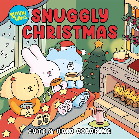 Snuggly Christmas Coloring Book – Cozy Holiday Scenes to Color – 20 Perforated Pages, Thick Art Paper with Built-In Page Shield – Festive Gift for Kids, Teens & Adults (Vibes) cover image
