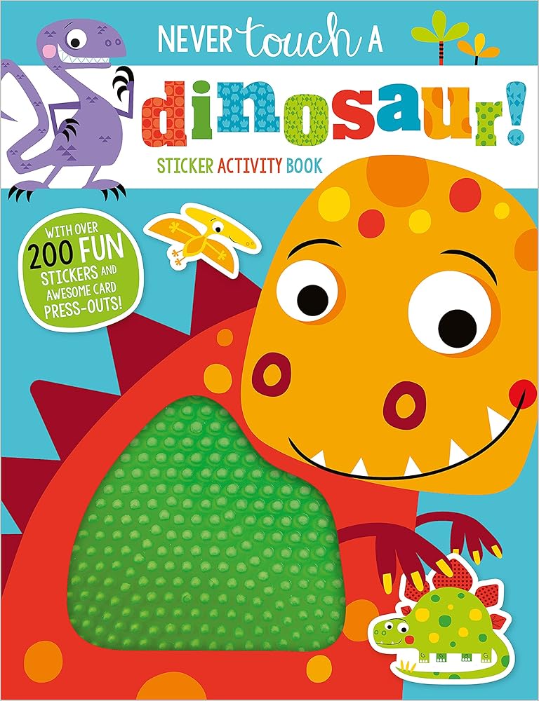Never Touch a Dinosaur Sticker Activity Book cover image