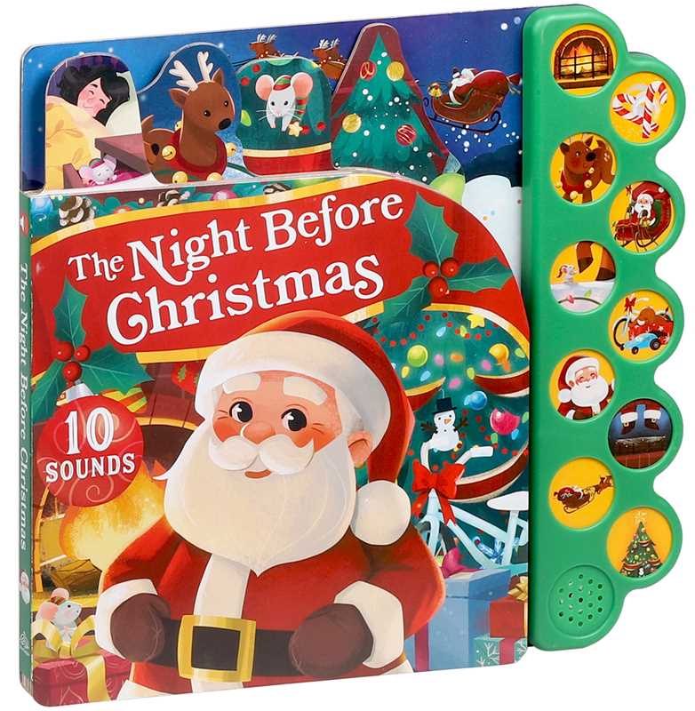 Simon & Schuster - Night Before Christmas 10-Button Sound Book by Clement C. Moore