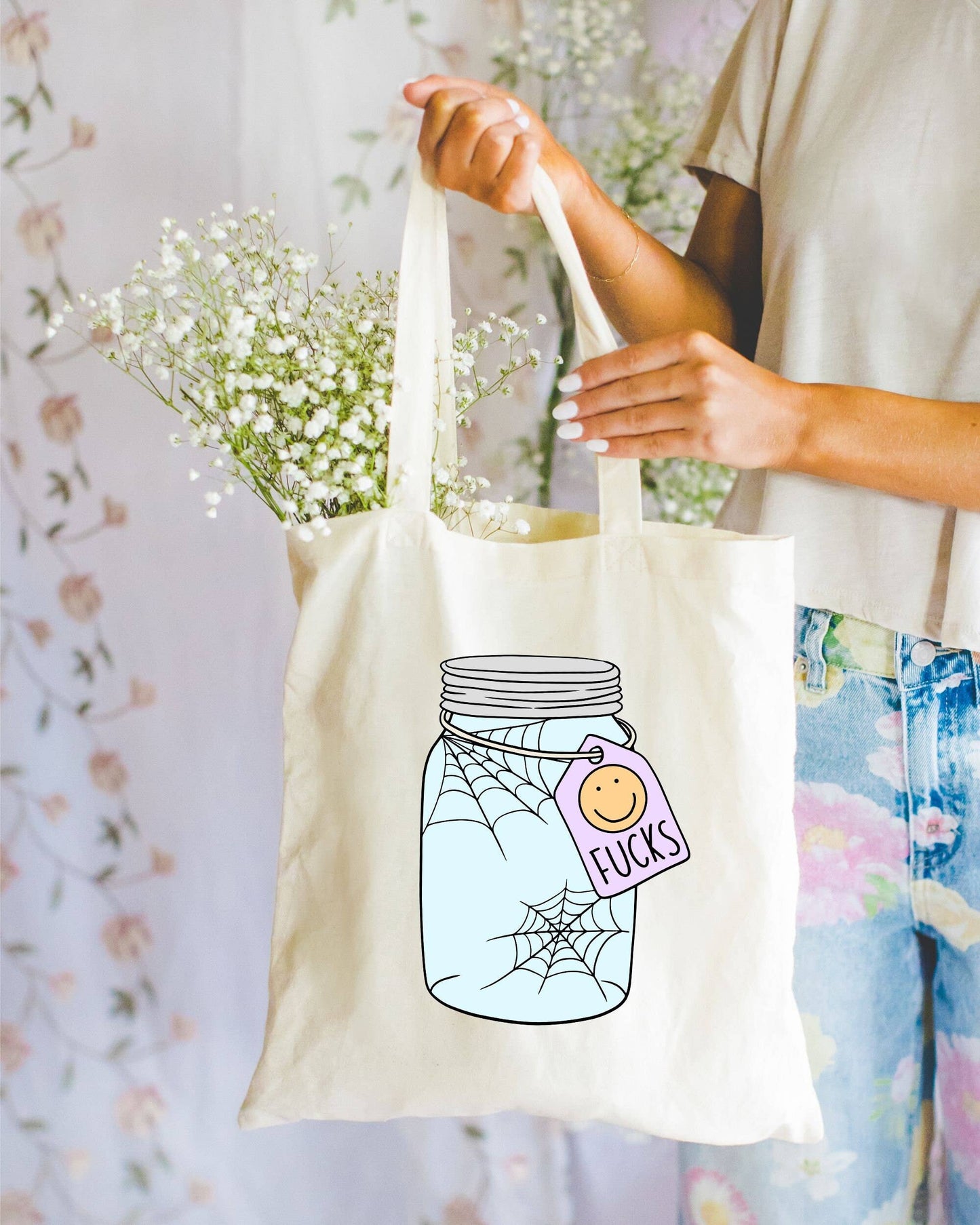 256 Craft Co - Zero Fucks Jar Canvas Tote Bag