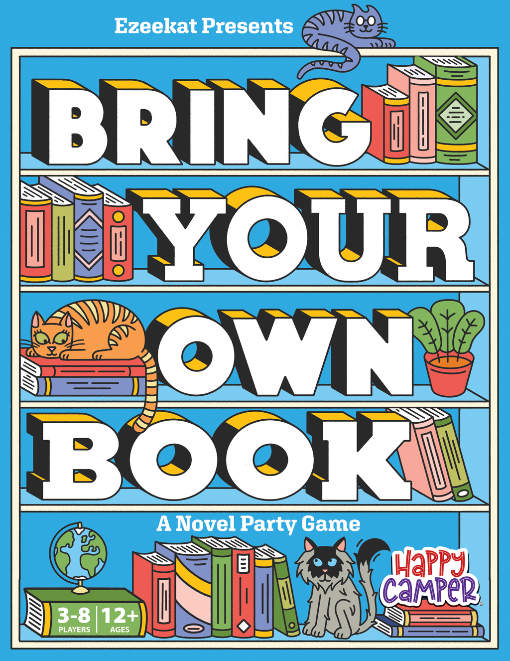 Happy Camper - Bring Your Own Book - A Novel Party Game - Bookish Gift