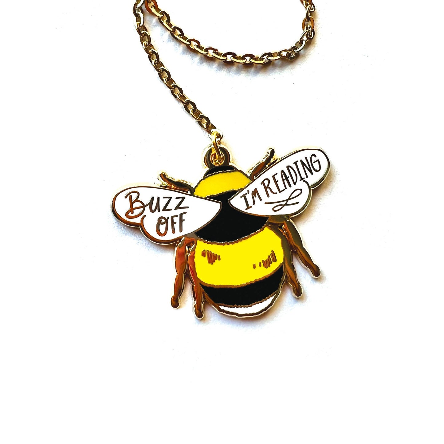 Pineapple Sundays Design Studio - Bumble Bee Enamel Pin Bookmark