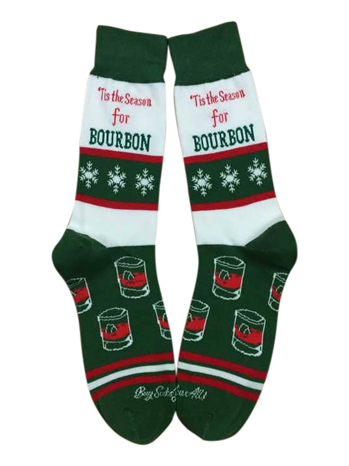 Buy Socks You All - Tis the Season for Bourbon - Men's Socks