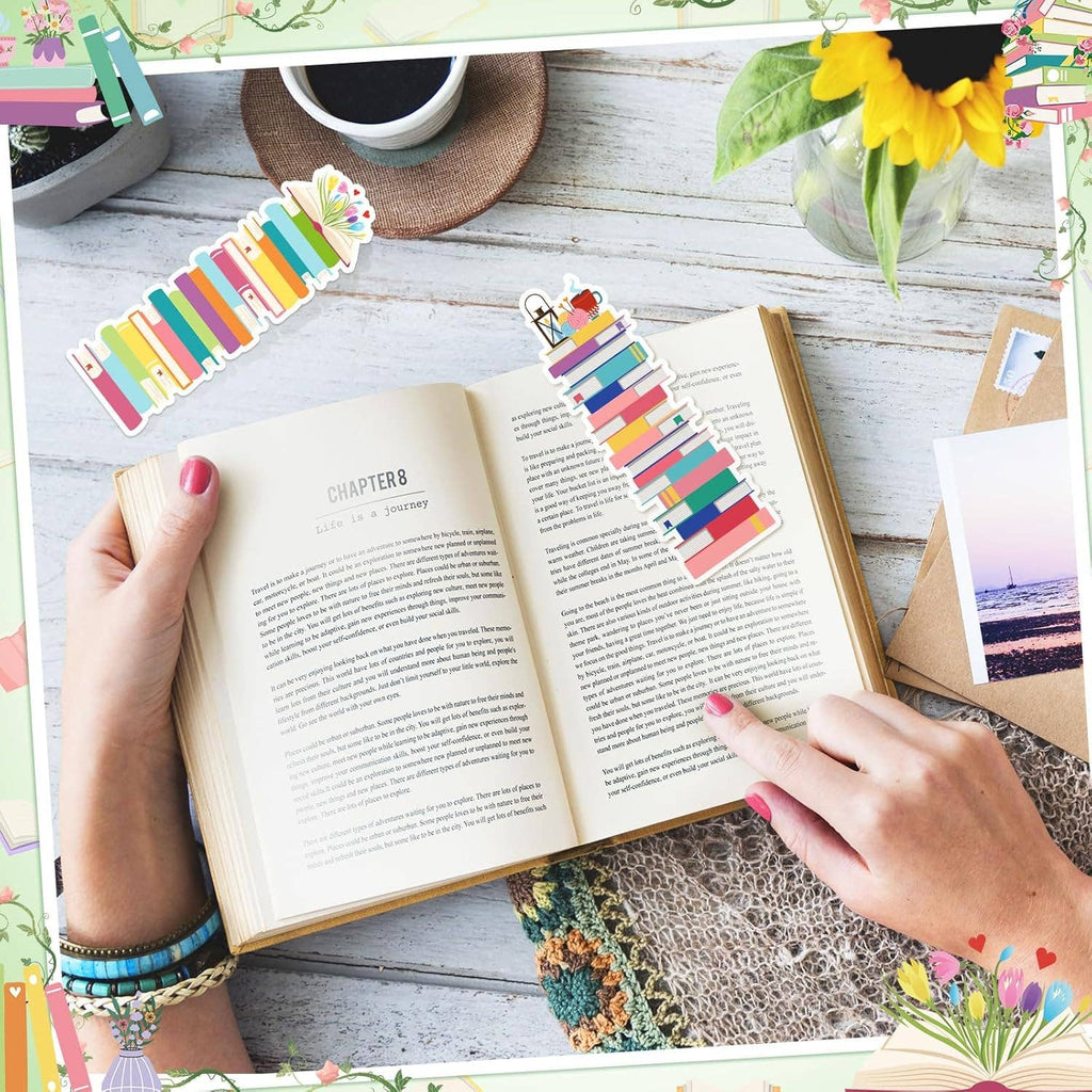 Magnifique Hearts - Whimsical Bookshelf Bookmarks – Customizable for Readers