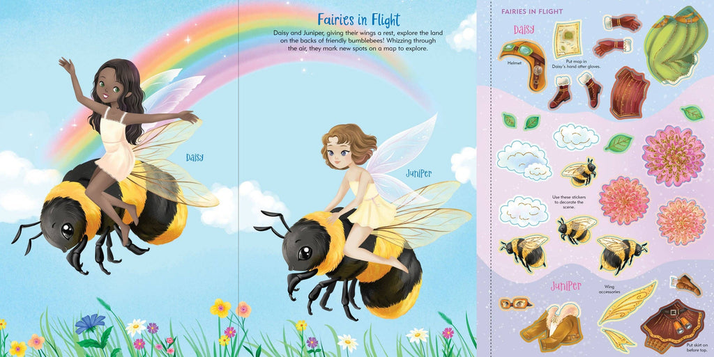 Peter Pauper Press - Fairies Sticker Doll Dress-Up Book
