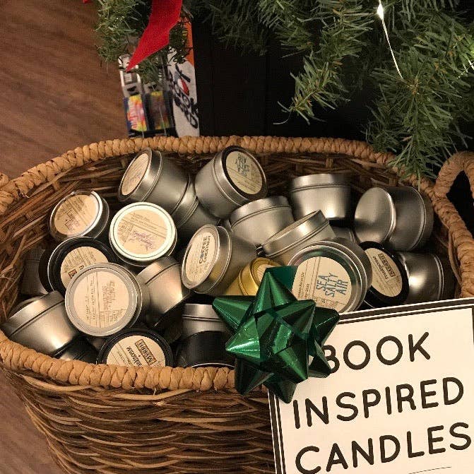 North Ave Candles - Mini Tins / book candles / book gift / bookstore sidelines