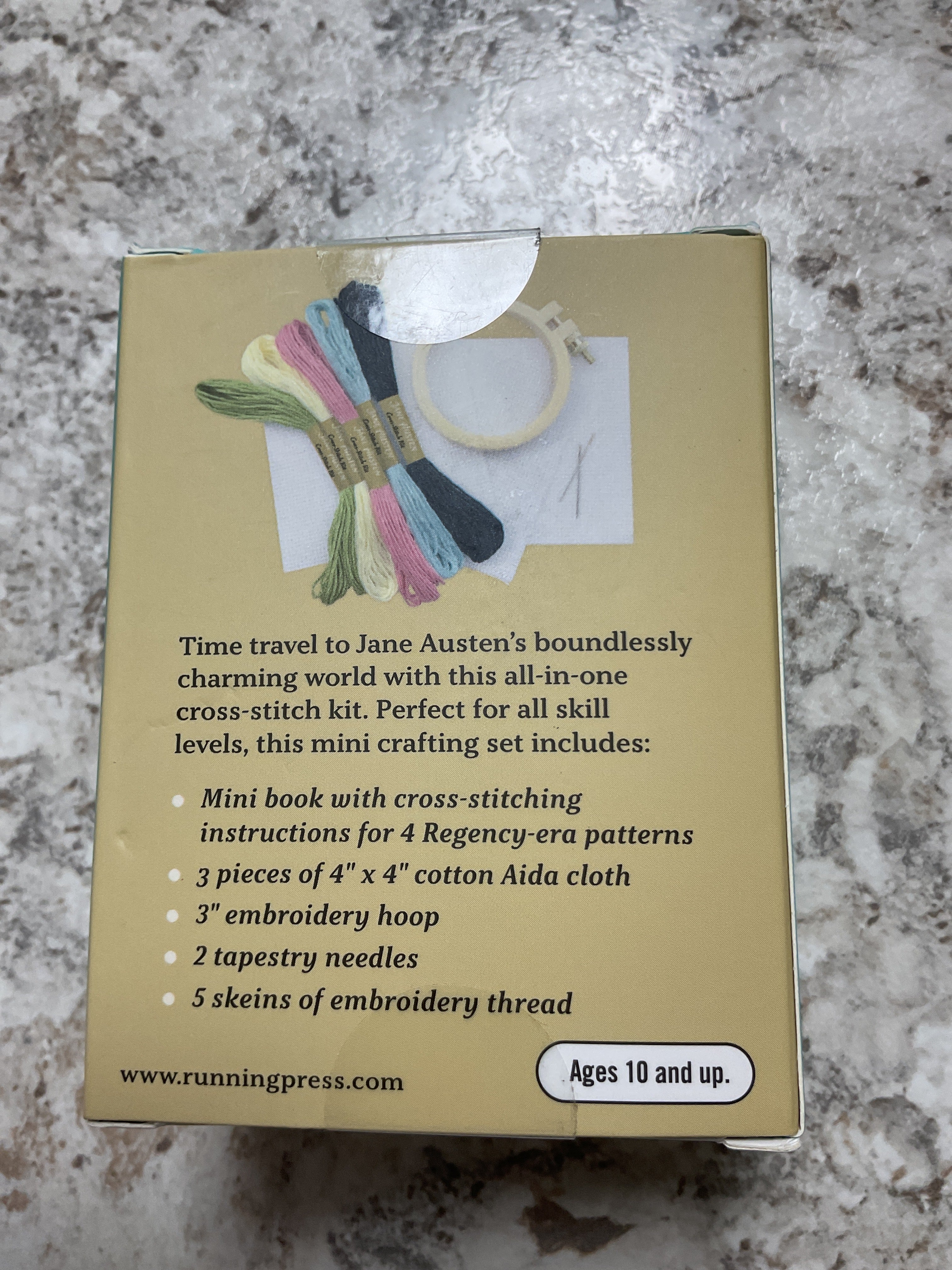 Jane Austen Cross Stitch Kit
