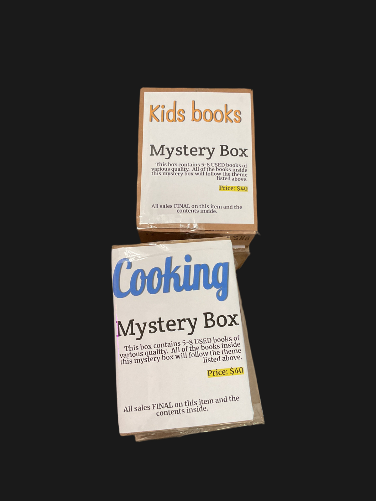 Mystery box of books