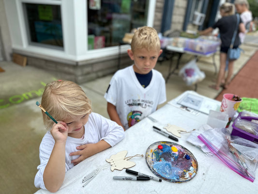 Kids Market Windchime Painting