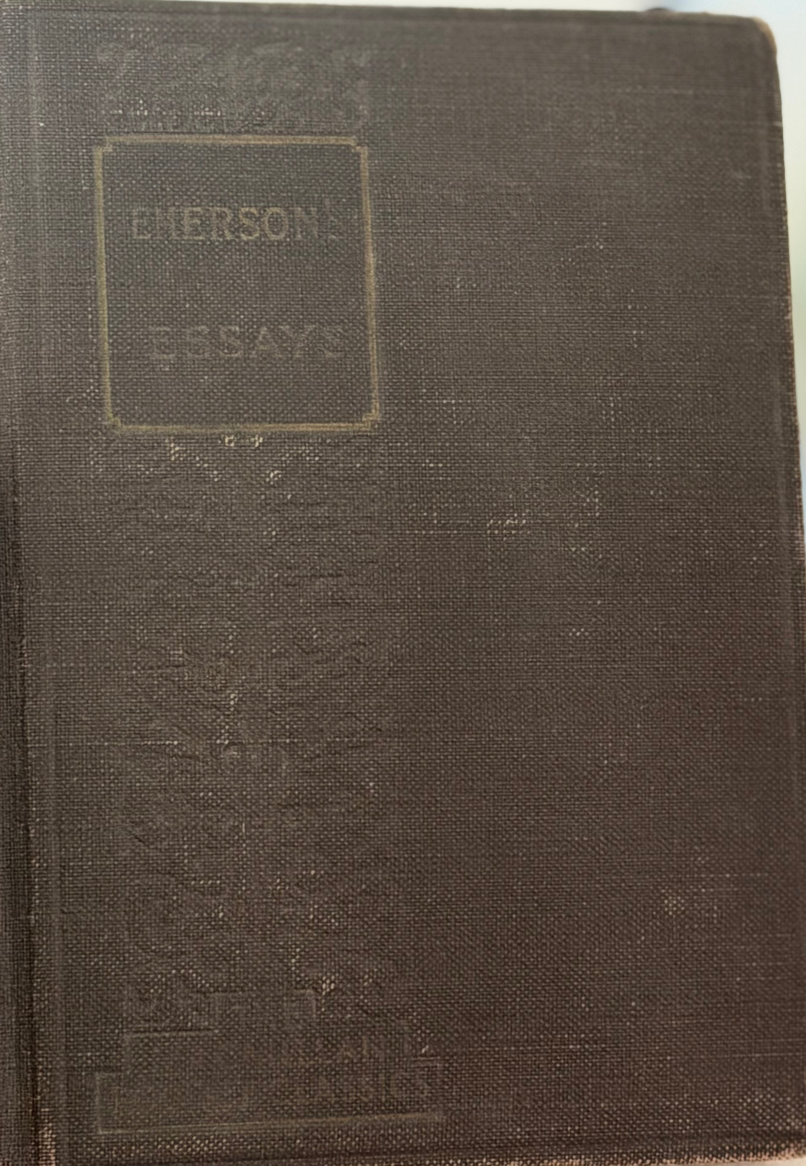 Emerson's Essays 1924 Macmillan Pocket Classics
