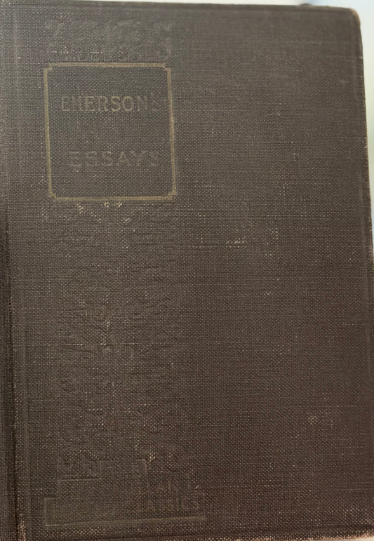Emerson's Essays 1924 Macmillan Pocket Classics