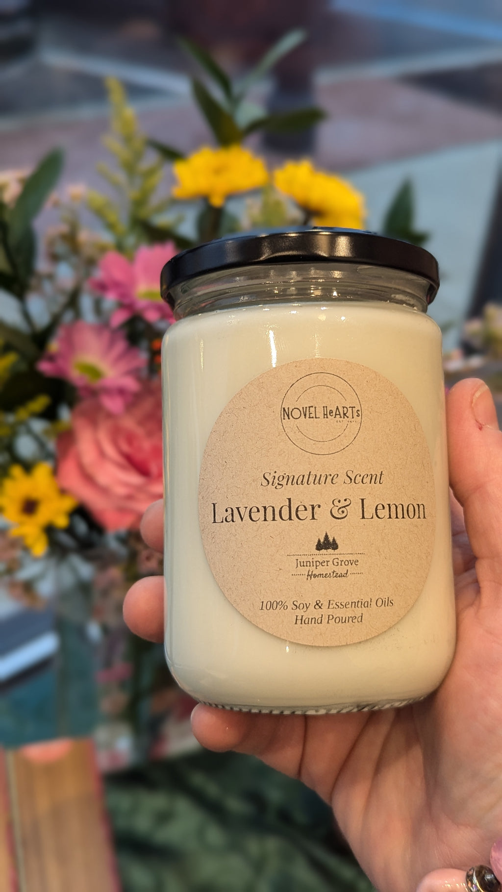 Juniper Grove Novel HeARTs Signature Scent Candle