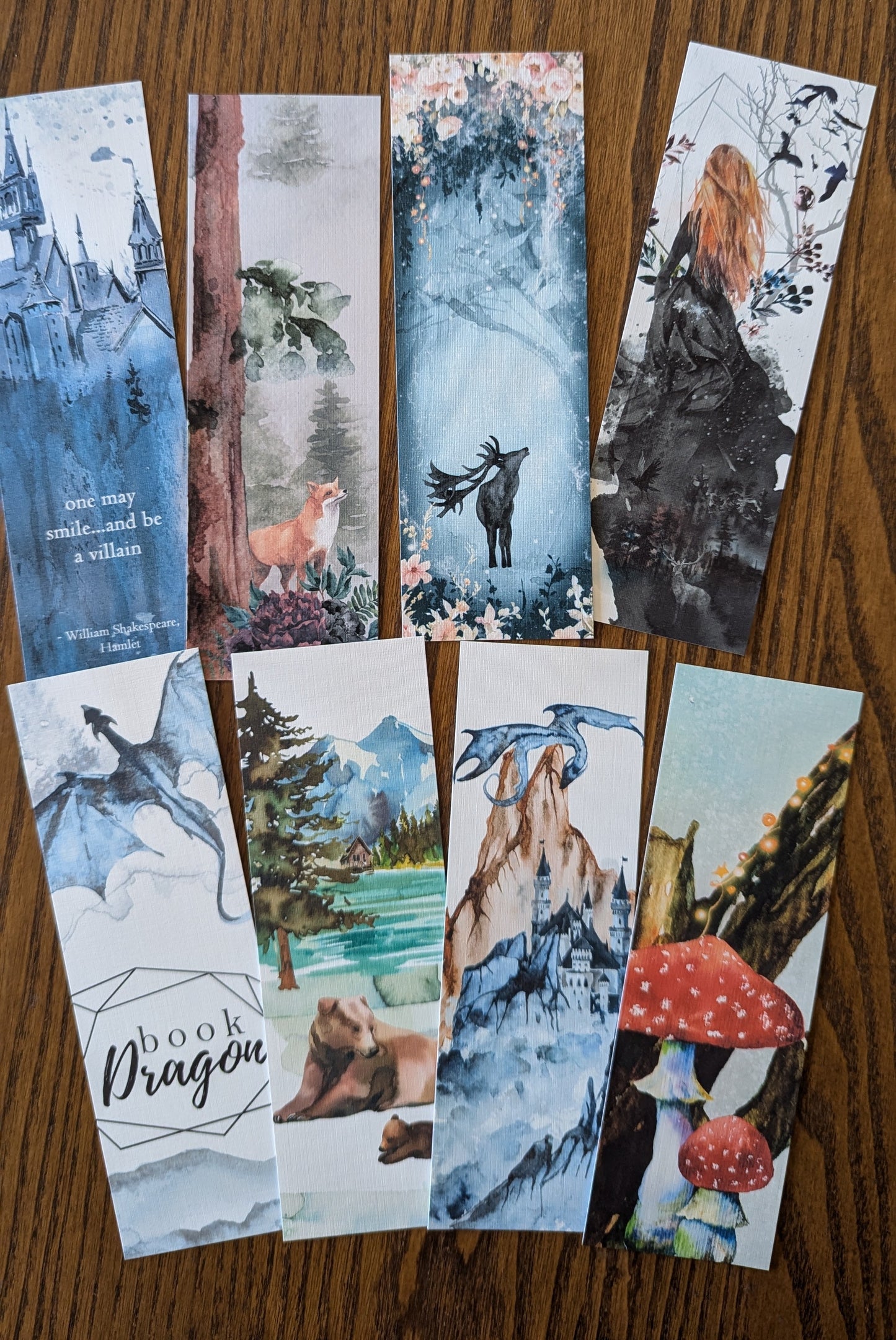 Mirkwood Scribes - Random UNWRAPPED Watercolor Bookmark