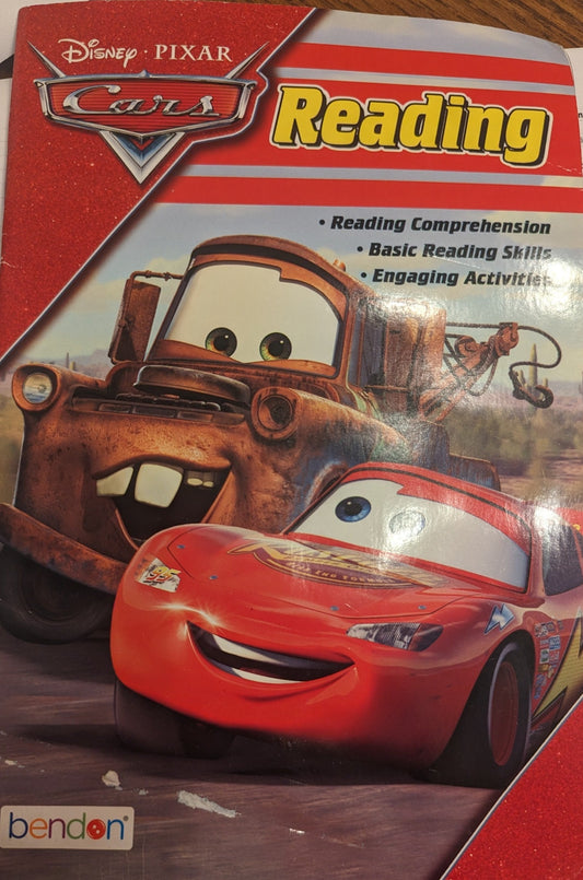 2 x Reading Comprehension Book: Disney Pixar Cars