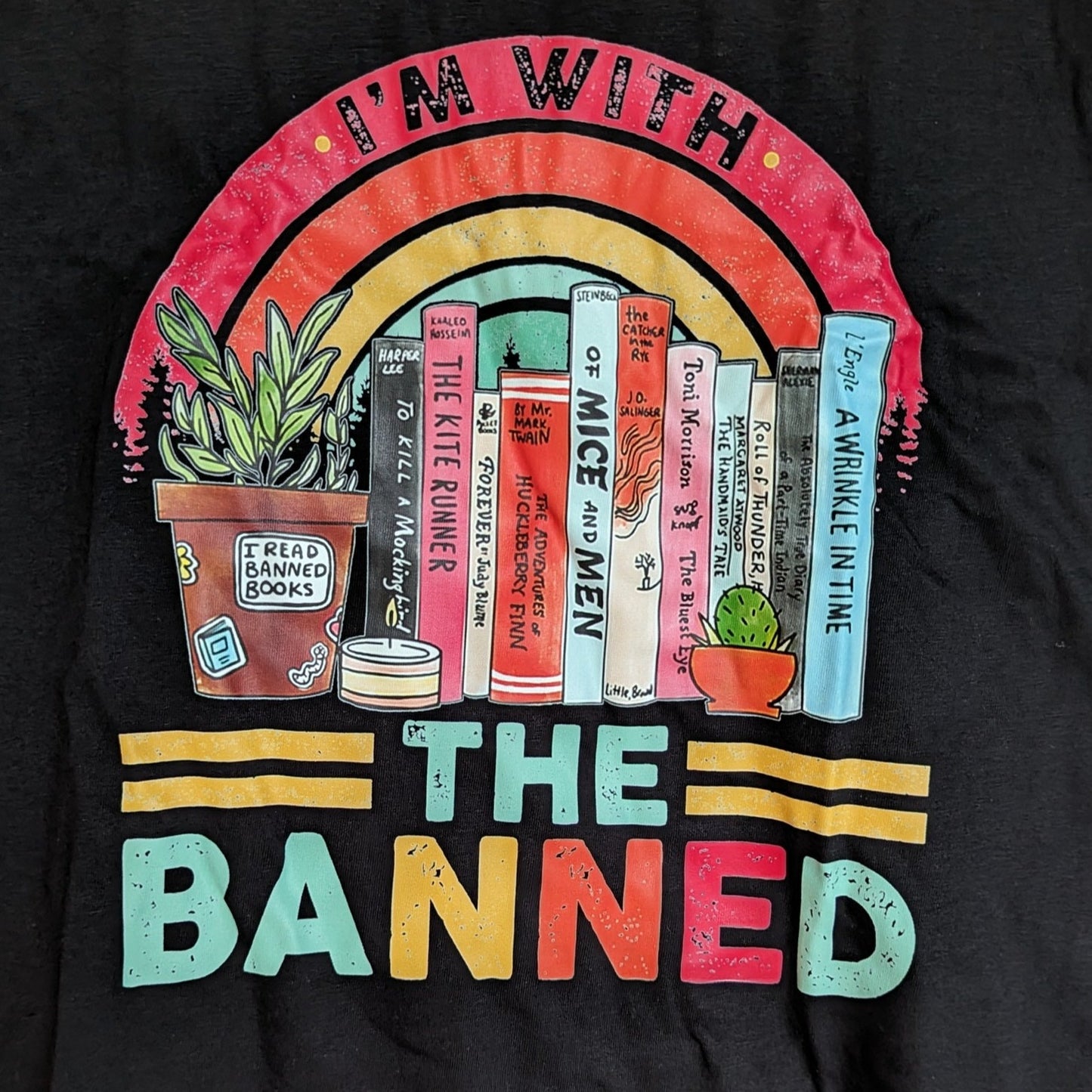 Short Sleeve T-Shirt "I'm With the Banned"