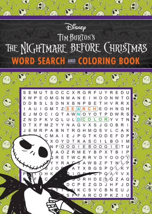 The Nightmare Before Christmas Word Search & Coloring Book