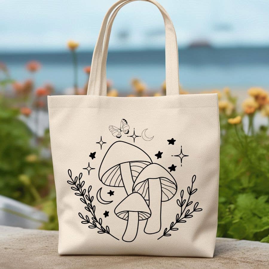 Sister Ray - Magic Mushroom Mystic Canvas Tote Bag