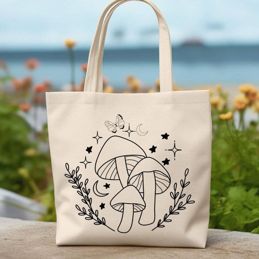 Sister Ray - Magic Mushroom Mystic Canvas Tote Bag