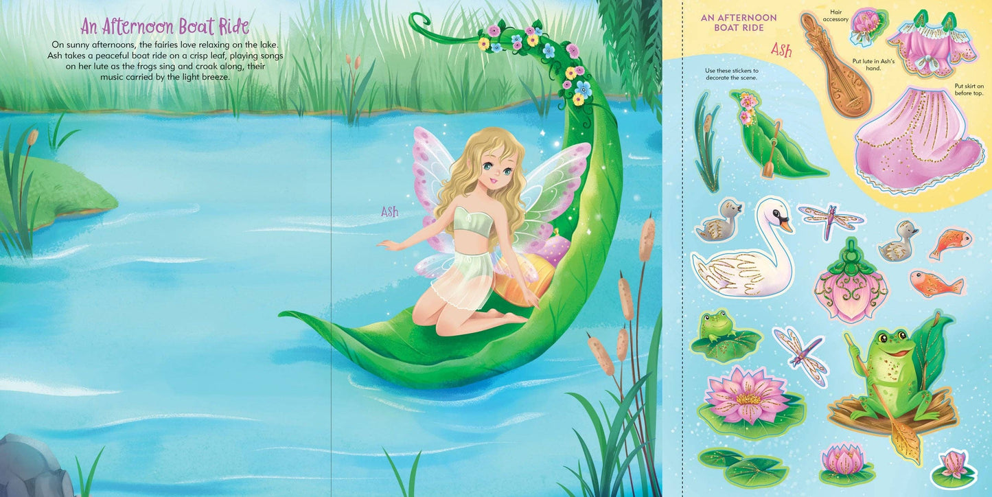 Peter Pauper Press - Fairies Sticker Doll Dress-Up Book