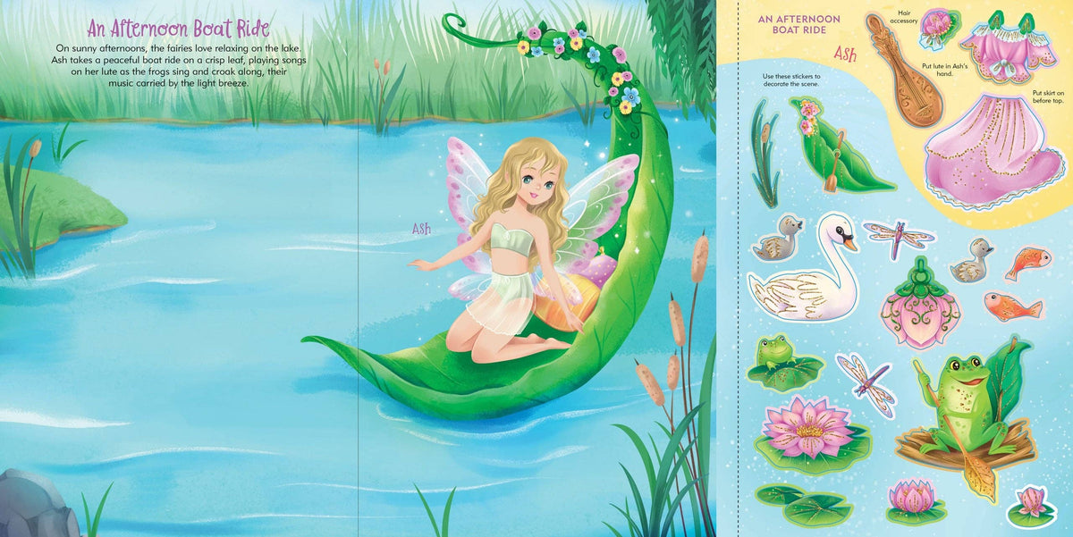 Peter Pauper Press - Fairies Sticker Doll Dress-Up Book
