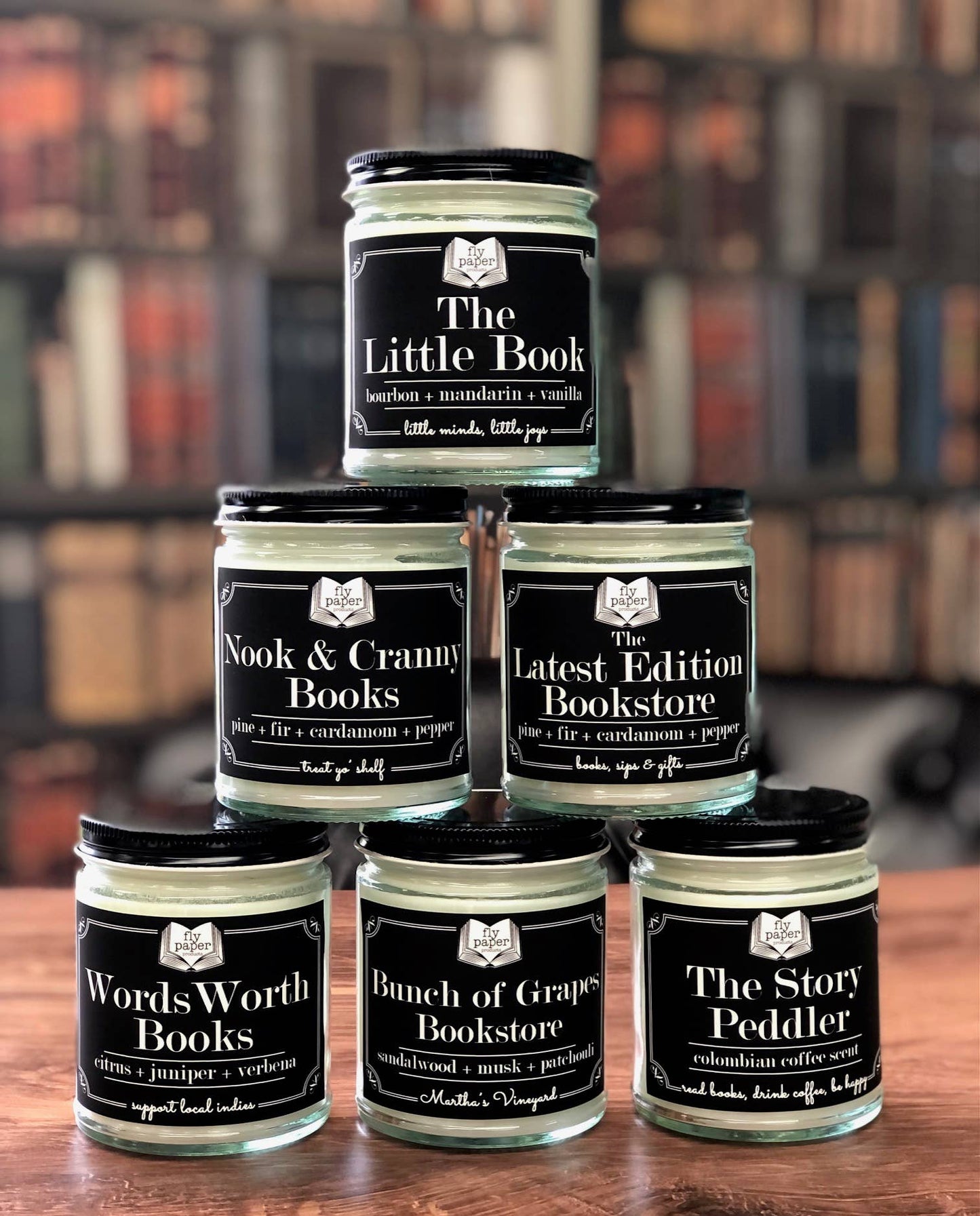 Fly Paper Products - Custom Name Drop or City State 9oz Soy Glass Candle