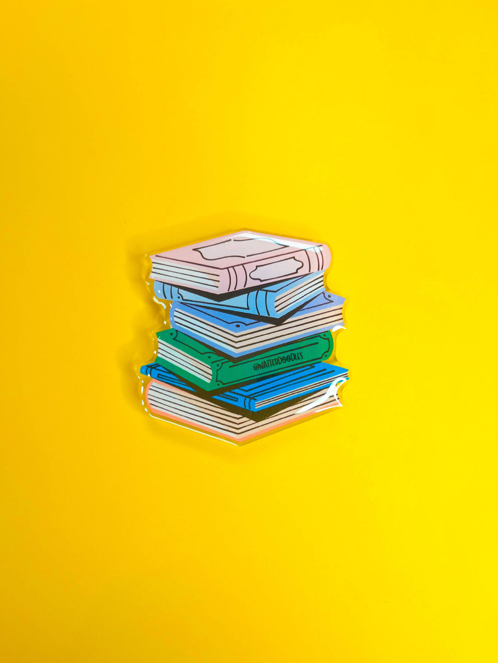 NatterDoodle - Stacks on Stacks Book Phone Grips Reading Reader Teacher