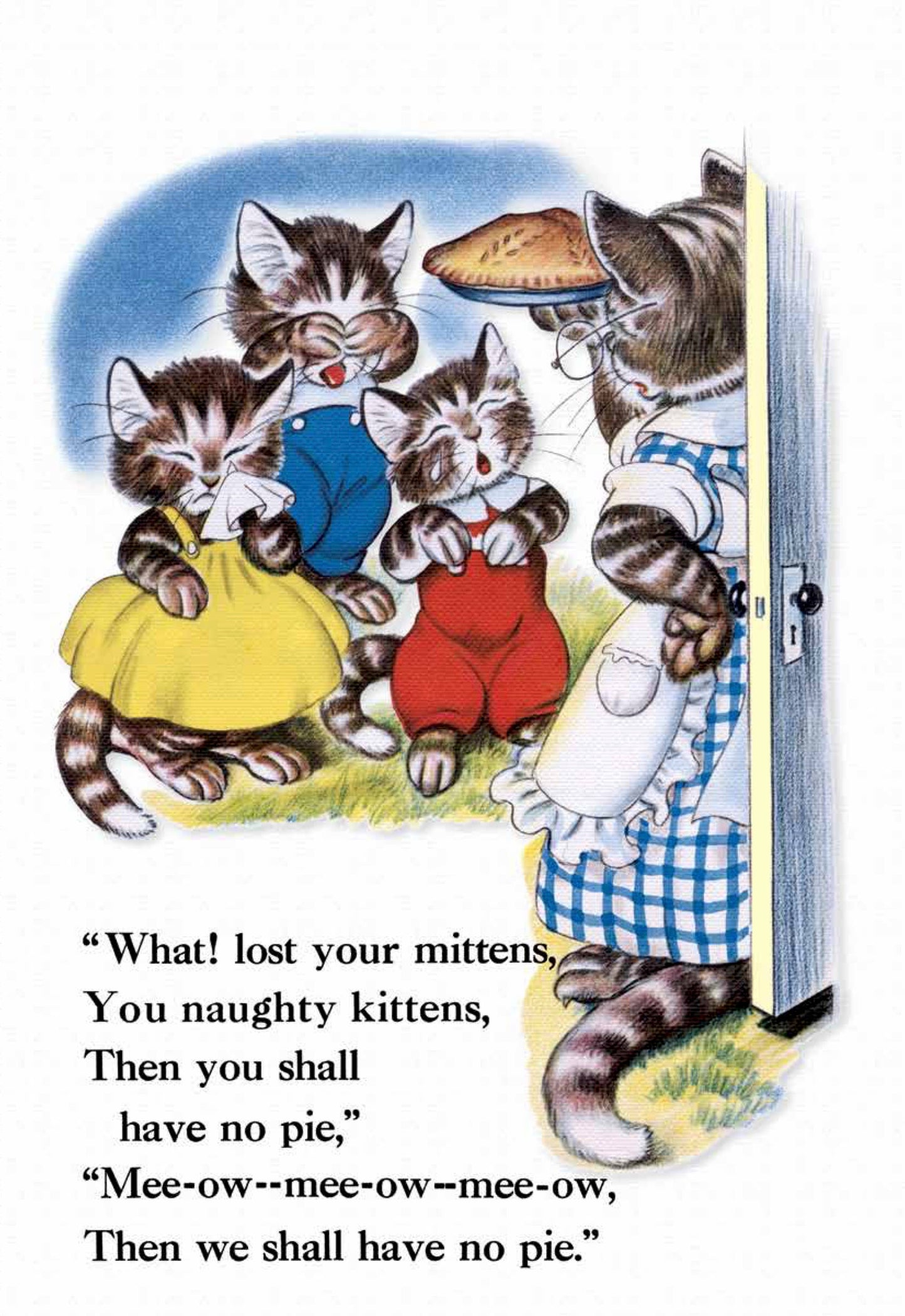 Laughing Elephant Books - The Three Little Kittens - Children's Picture Book-Vintage