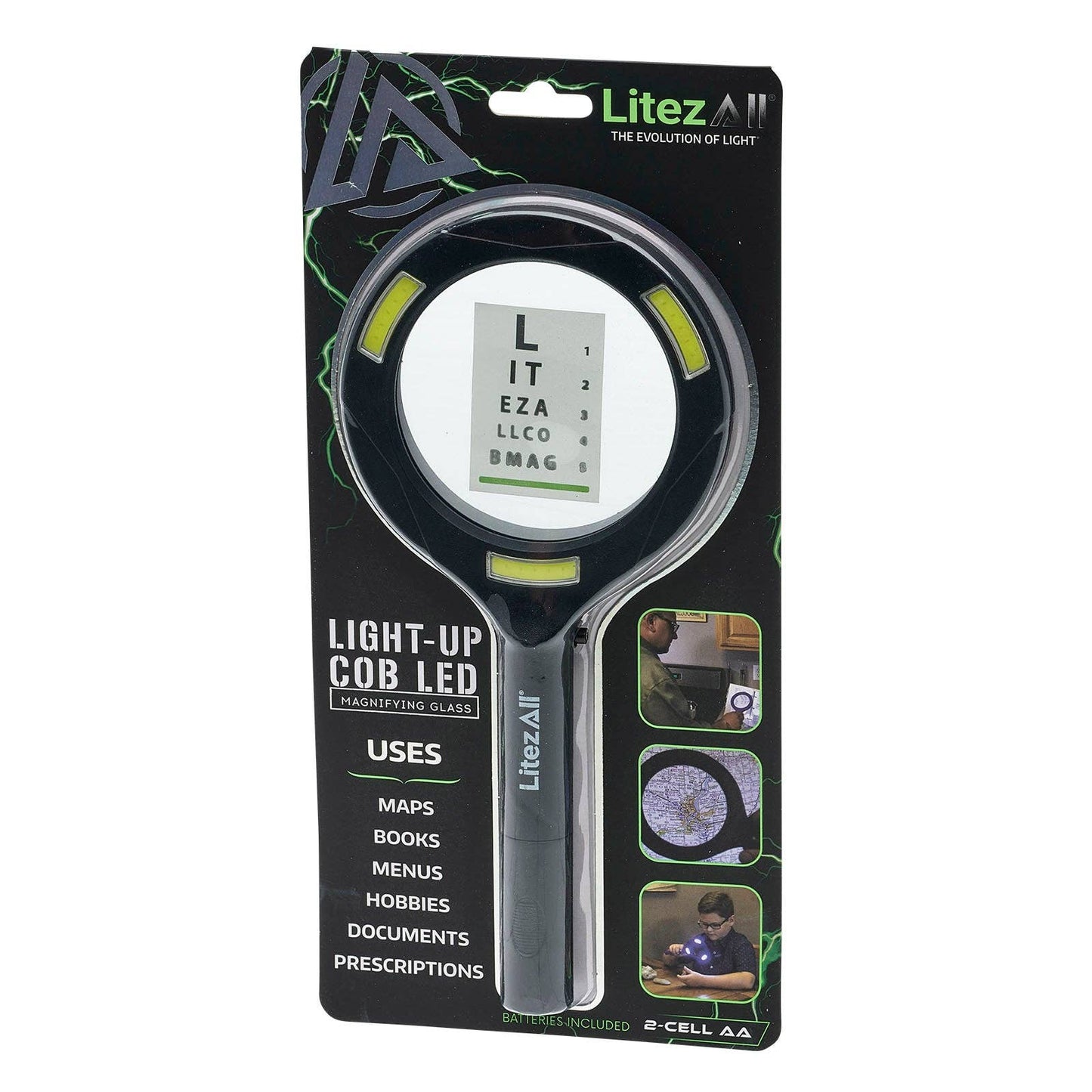 LitezAll - LitezAll COB LED Lighted Hand Held Magnifying Glass