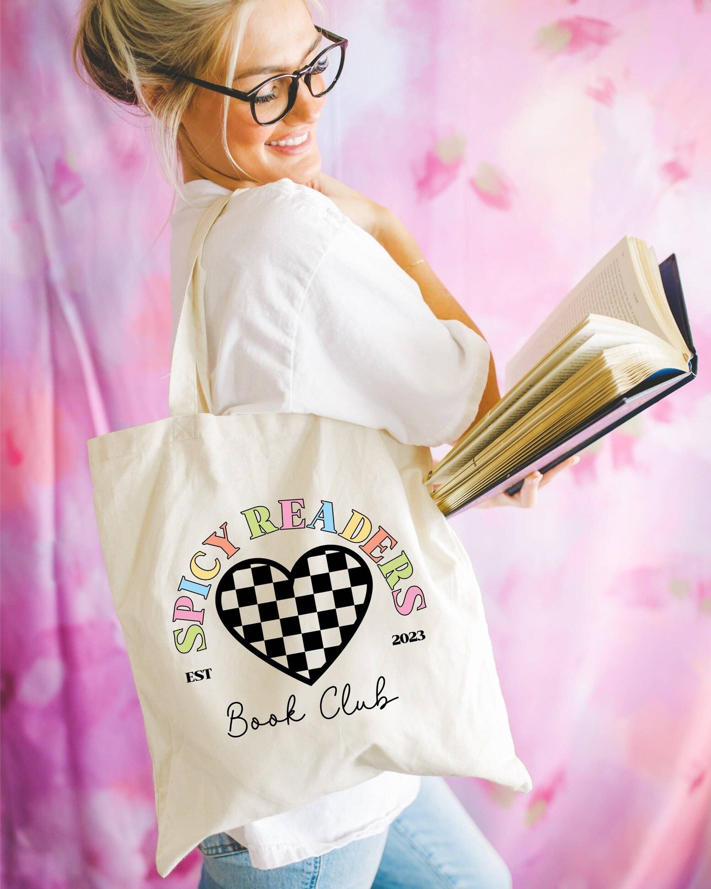 256 Craft Co - Spicy Readers Book Club Canvas Tote Bag