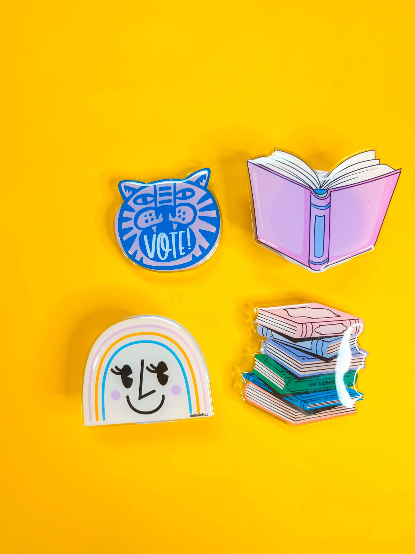 NatterDoodle - Call Me Bookish Phone Grip Reading Teacher Book Library Pink