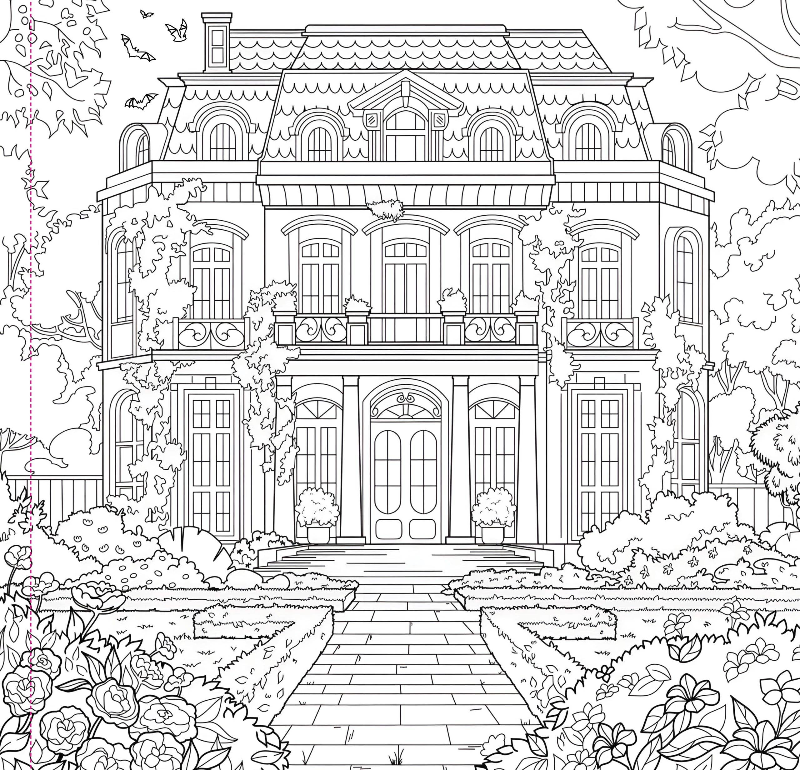 Peter Pauper Press - Goth Garden Adult Coloring Book