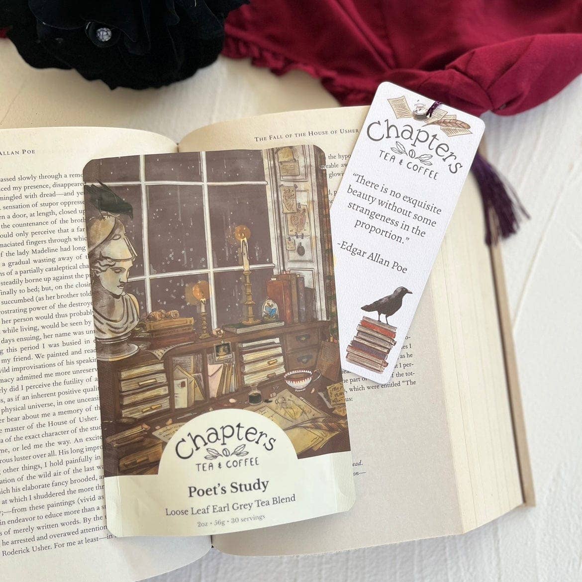 Chapters Tea - Dark Academia Bookmark