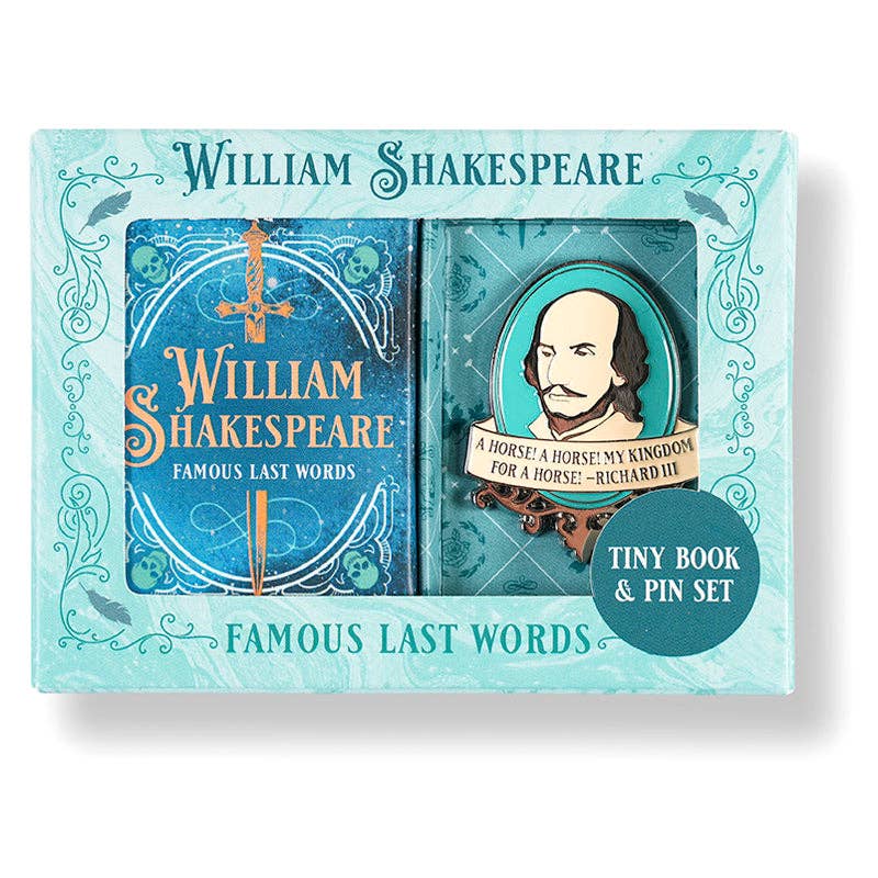 Insight Editions - #1 Pop Culture Publisher - William Shakespeare Tiny Book and Pin Set