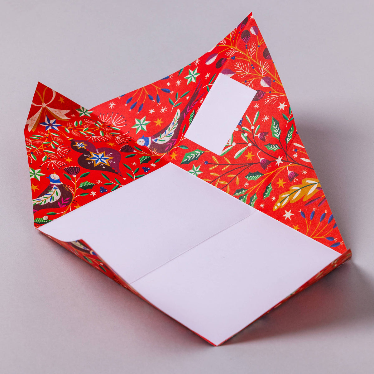 pigeonposted - Festive Pigeon, Holiday Stationery Letter Set – Pack of 6