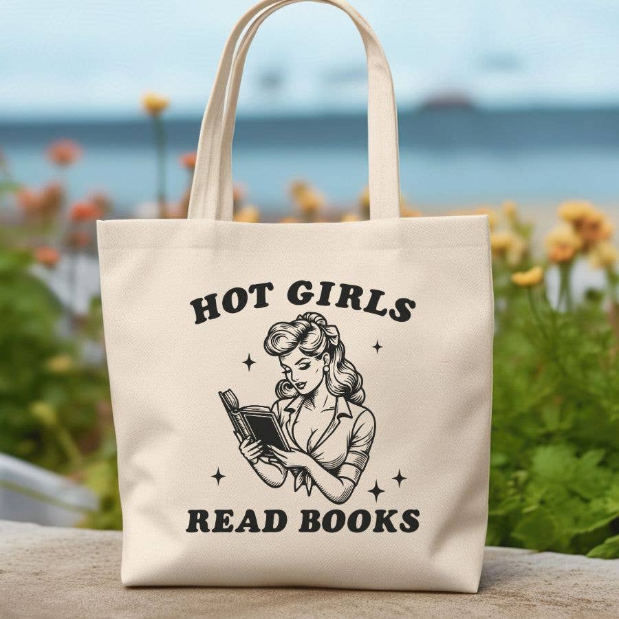 Sister Ray - Hot Girls Read Books Canvas Tote Bag