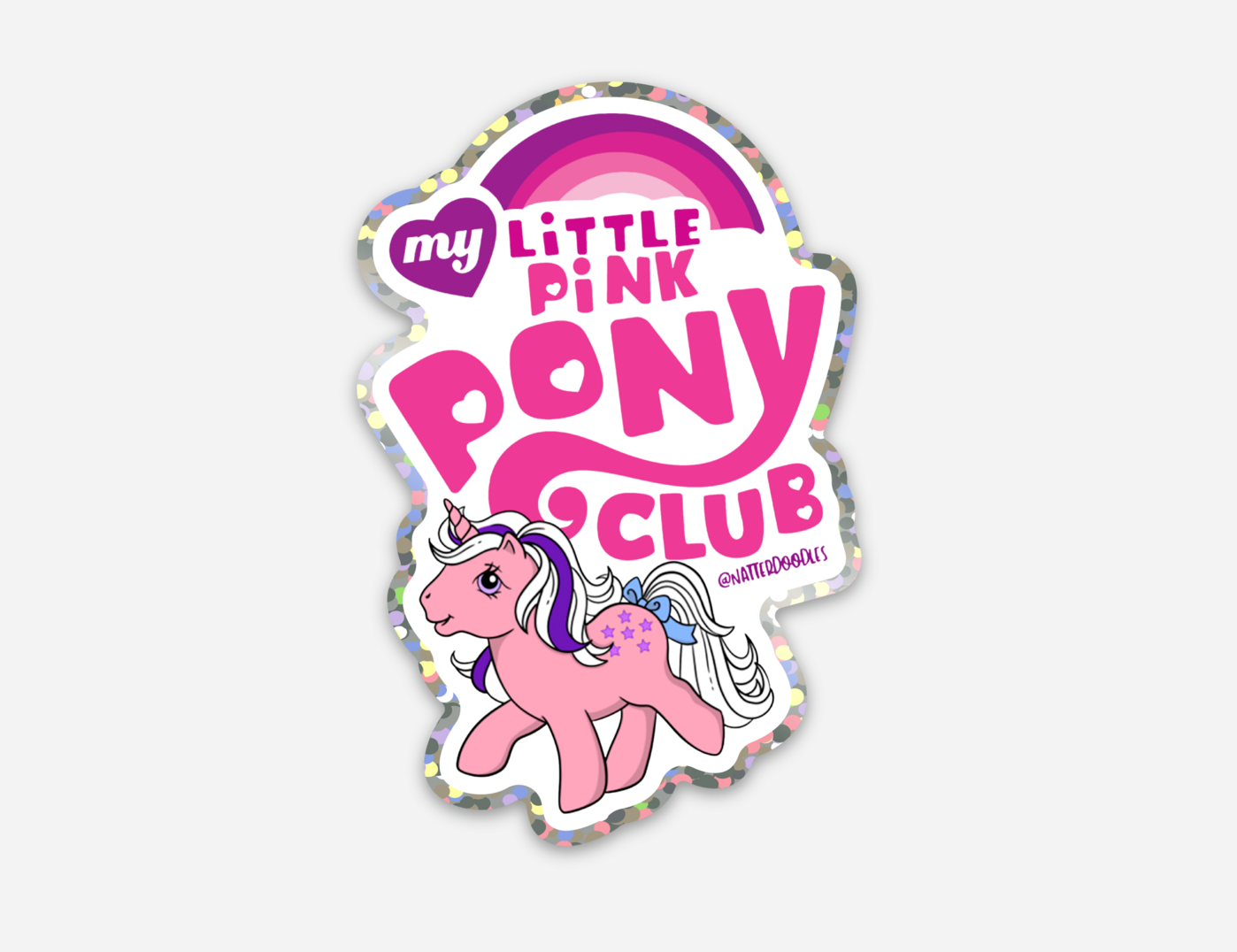 NatterDoodle - My Little Pink Pony Club Chappell Roan Queer Pop Sticker