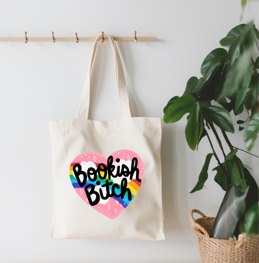 EnchantingSunshine - Bookish Bitch Canvas Tote Bag
