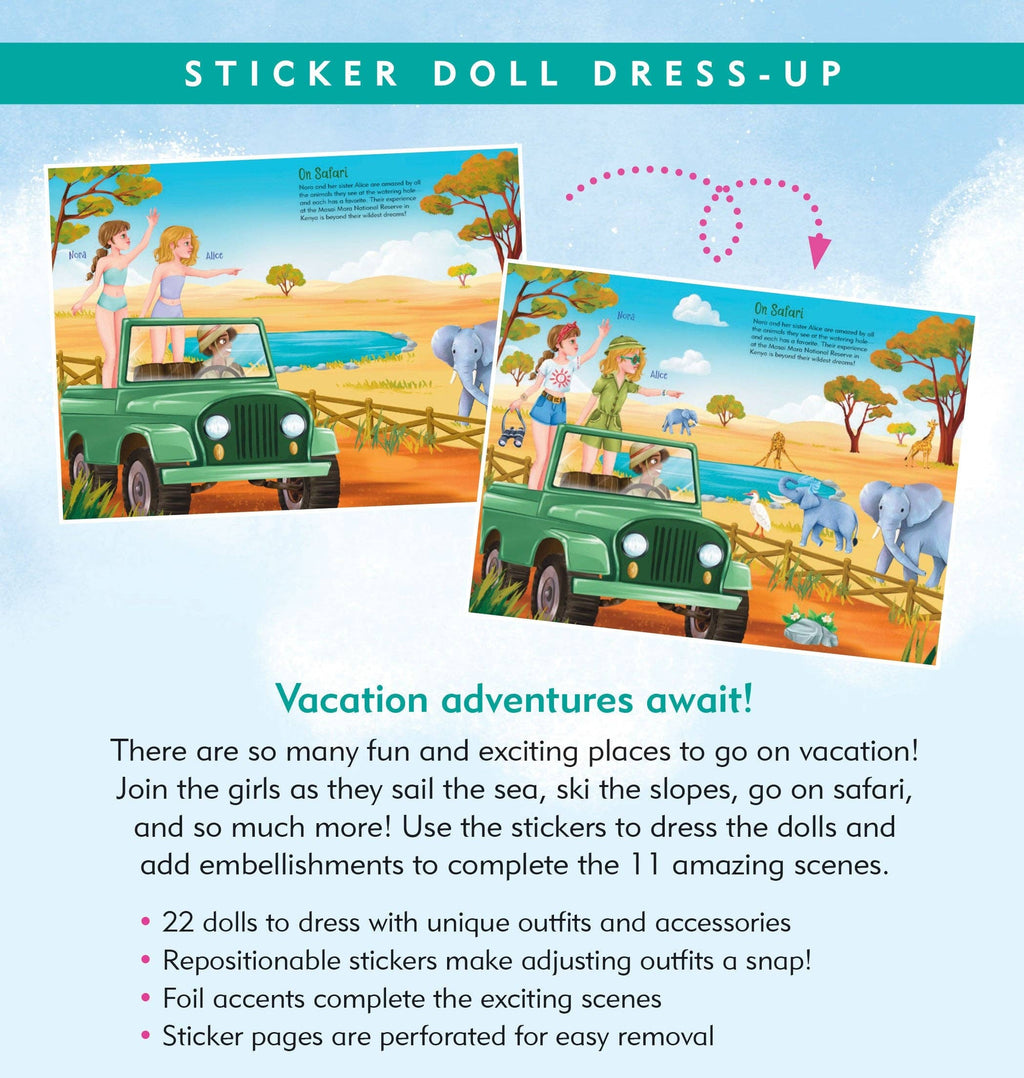 Peter Pauper Press - Vacation Sticker Doll Dress-Up Book