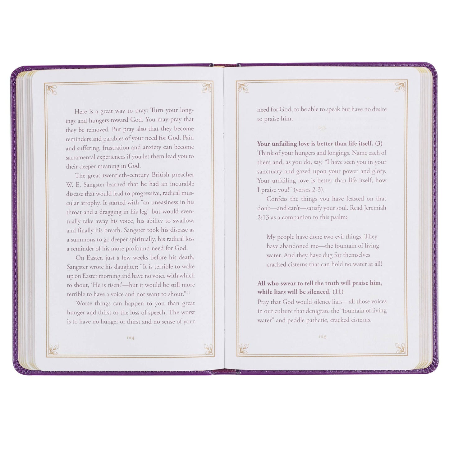 Christian Art Gifts - Devotional Praying the Psalms Faux Leather
